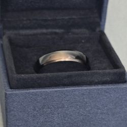 Black Coated Solid Gold Ring