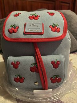 Disney Loungefly Backpack With Cherries With Wallet 