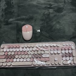 wireless keyboard and mouse with USB connector 
