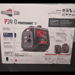 P2400 PowerSmart Series 2400-Watt Recoil Start Gasoline Powered Inverter Generator with OHV Engine featuring CO Guard