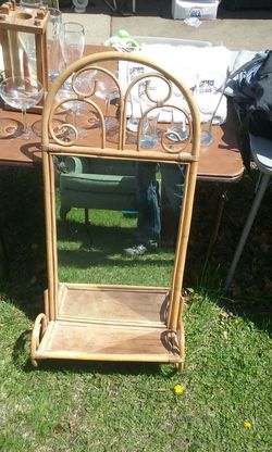 Mirror with shelf