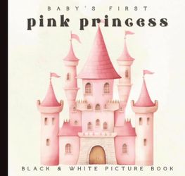 NOAH & LUCY Baby’s First Pink Princess Picture Book Pink OS l High Contrast Baby Book