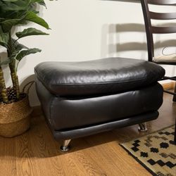 Leather Ottoman 