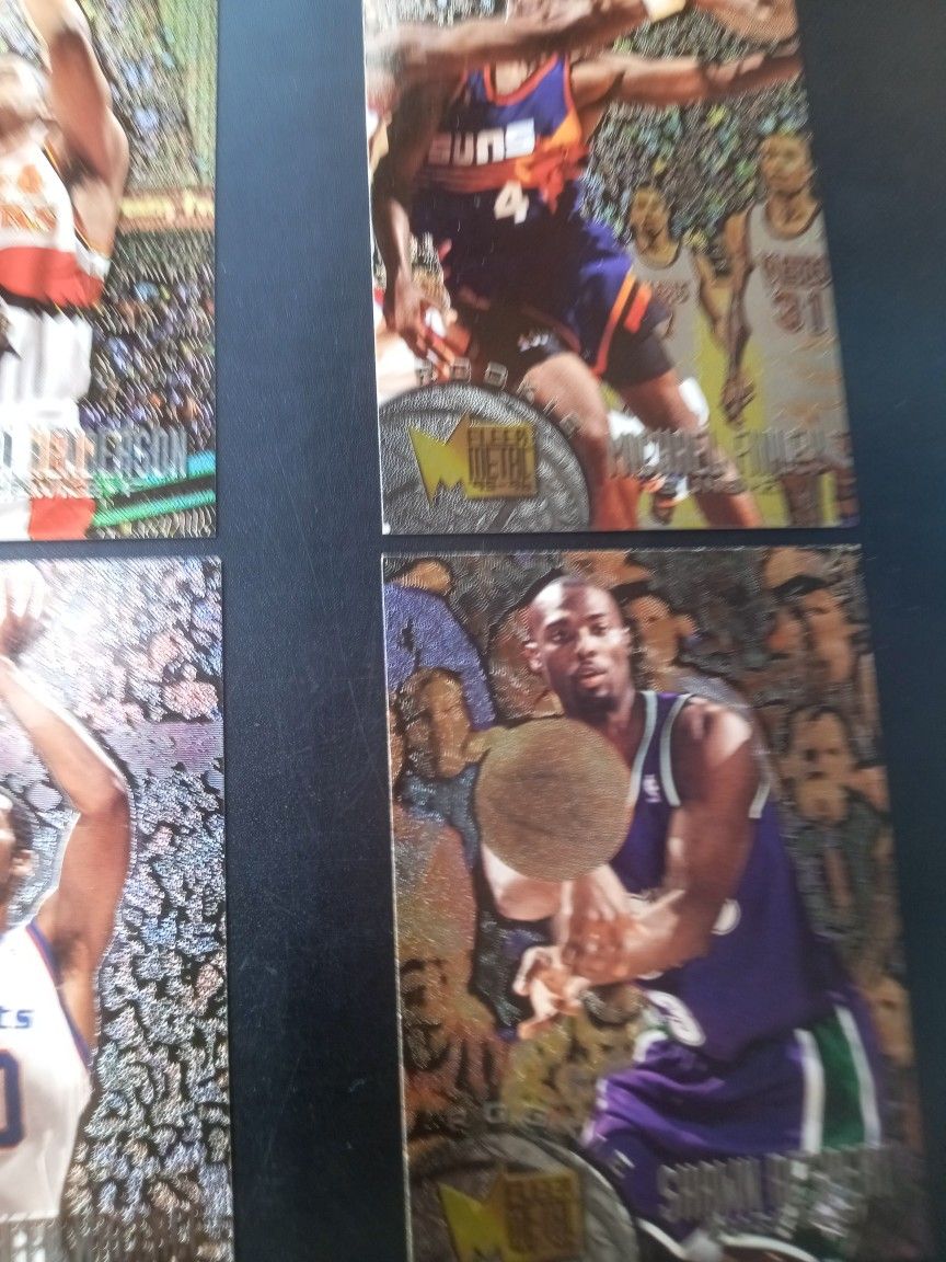 ROOKIE CARDS : Alan Henderson, Michael Finley, Rasheed Wallace And Shawn Respert