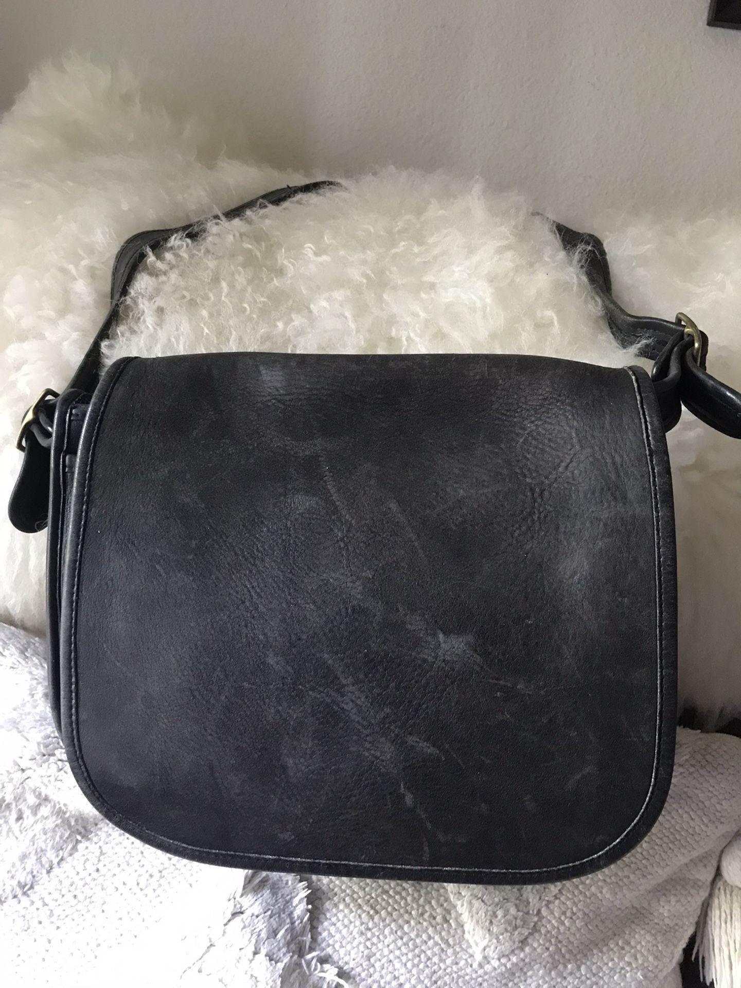 Vintage Coach Black Leather Patricia’s Legacy Crossbody Bag