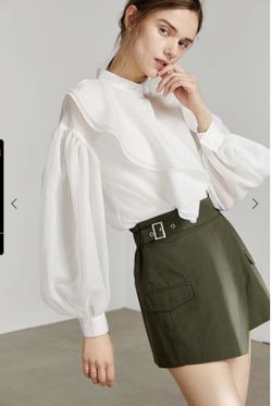 J.ing Chopin Sheer White Blouse