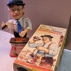 Rosco 1962 Charley Weaver Battery Powered Bartender - WORKS!