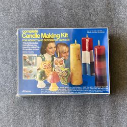 Vintage 70’s Candle Making Kit NIP NOS Unopened 8 Different Styles Candles Owl Mushroom Star MCM