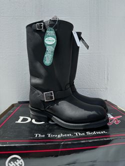 Double H 6102 Urban Engineer Boots Black Made in USA Men's Size 8D New