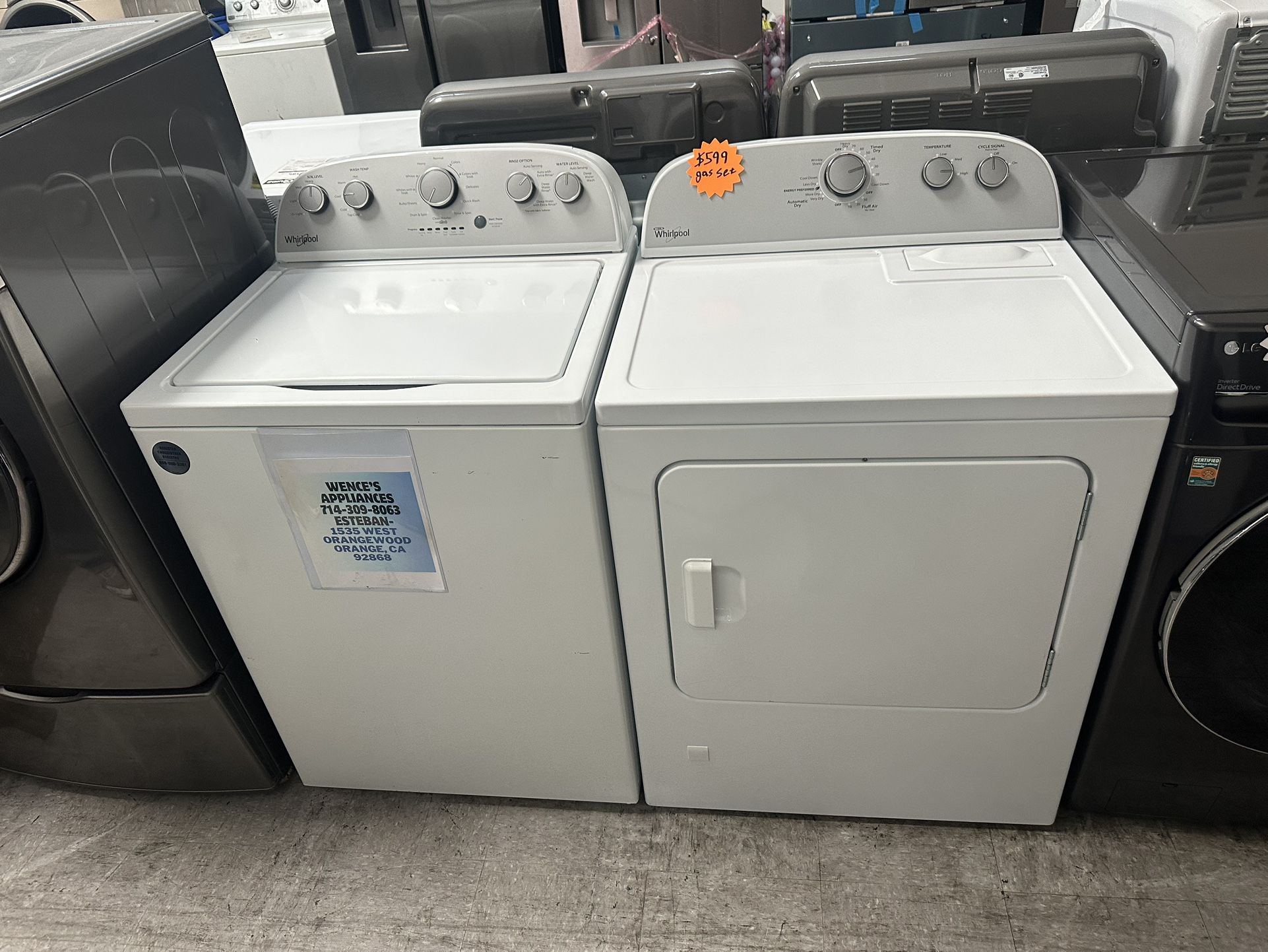 Whirlpool Washer And Gas Dryer Set
