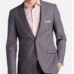 NWT Paisley & Gray Striped Blazer Jacket