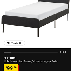 Nectar foam premier mattress (twin) and ikea Slattum bed