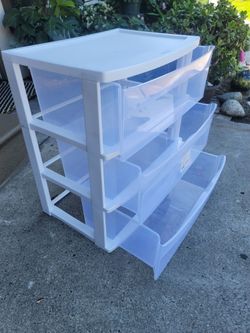 3-Drawer Plastic Storage Cart