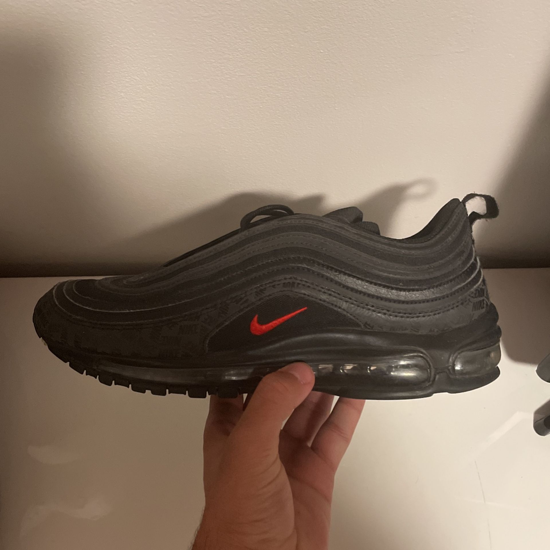 Air max 97 top black and red tick