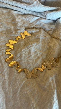Gold butterfly belt