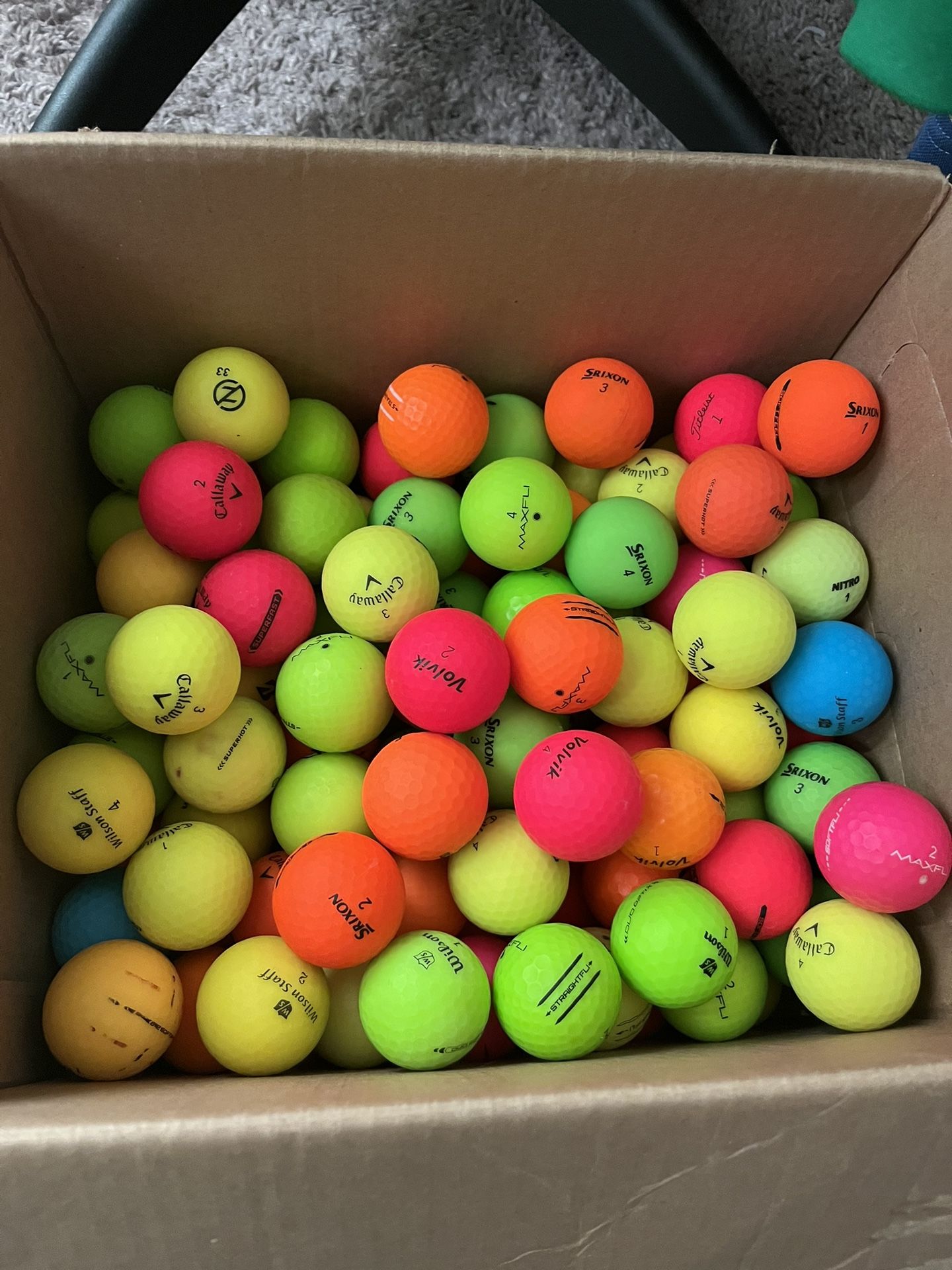 145 Matte Colored Golf Balls