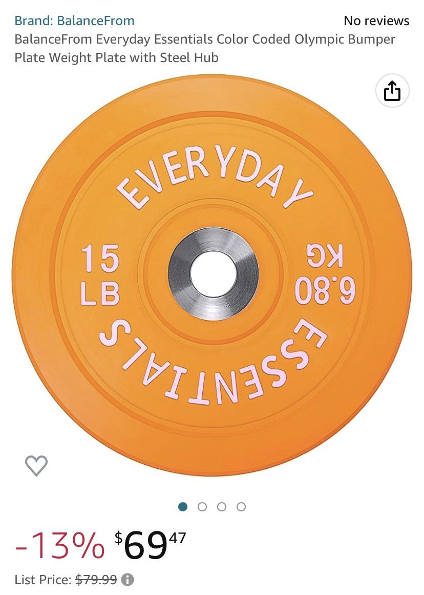 TWO BALANCE FORM EVERYDAY ESSENTIALS NEW SET OF 2 15LB SET