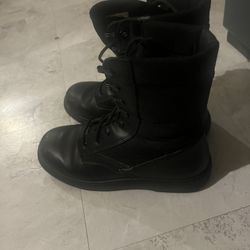 Black Leather Boots Used 