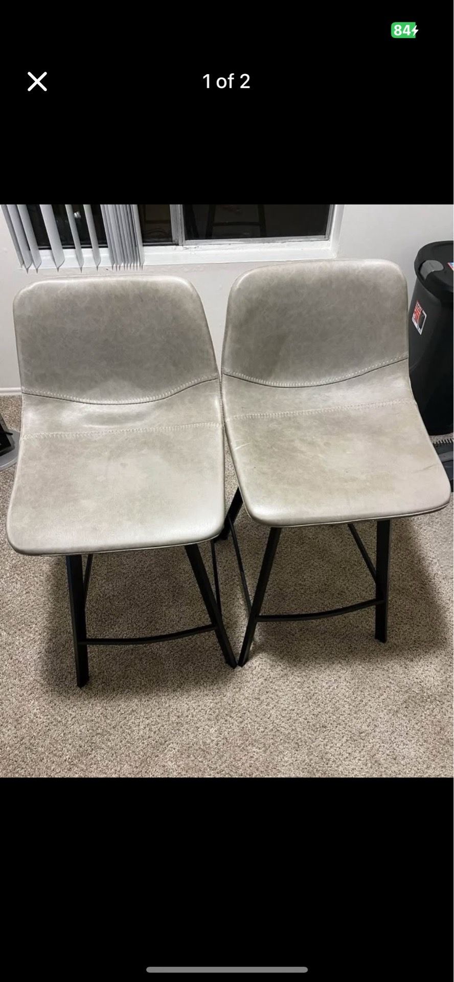 Bar stools grey