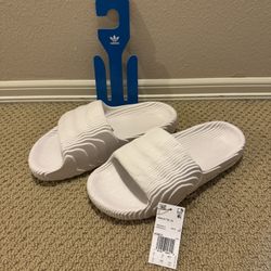 PRICE FIRM Adidas Adilette 22 Comfort Slides White (Men’s Size 10)