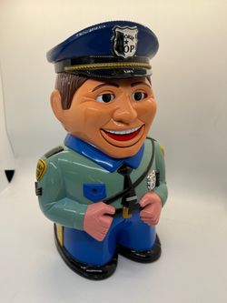 Vintage Cookie Cop Talking Cookie Jar