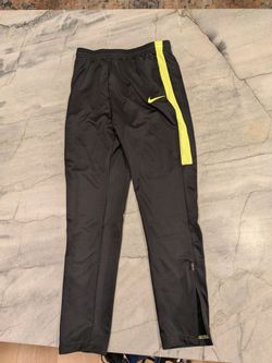 Nike Track/Soccer Pants Black Yellow Stripe