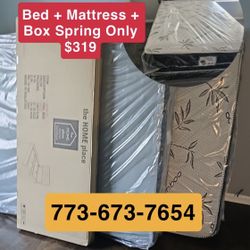 Brand New Full Bed Frame With Mattress And Box Spring Ready For Delivery 🚛 