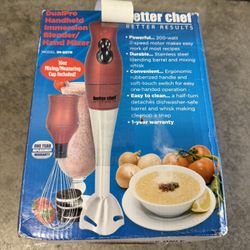 Better Chef Dual Blender Mixer, Red
