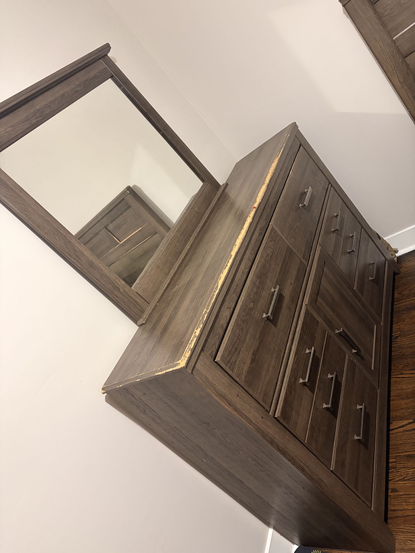 Dresser with mirror