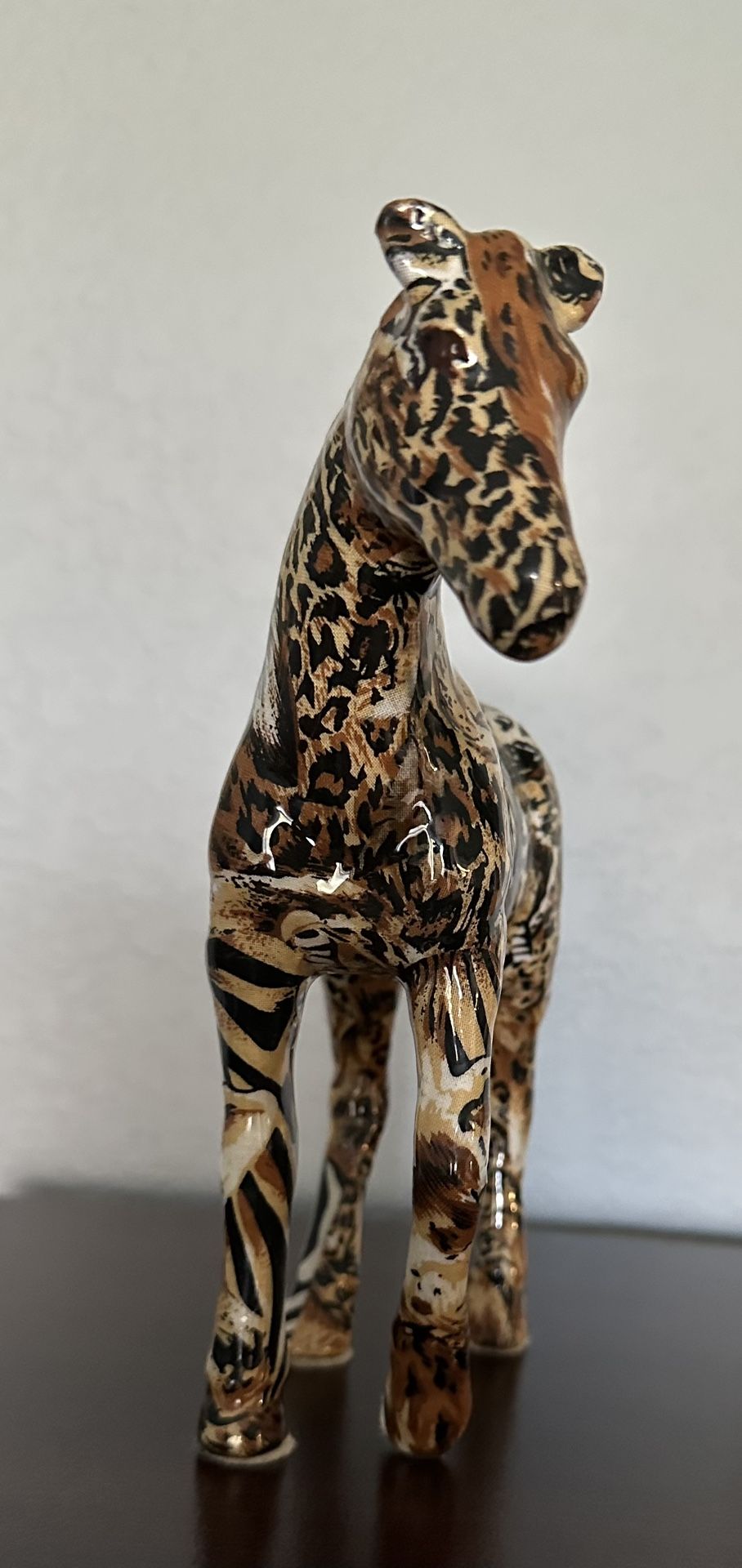 VINTAGE SAFARI Animal Print HORSE Figure