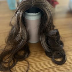 Brown 14” Hair Topper Wig