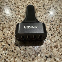 Anker PoweriQ 4 Port USB-A Car Charger 48w