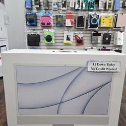 Apple iMac 24 Inch M1 2021 Desktop 512 GB 8 CPU / 8GPU / 8GB RAM / - PAYMENTS AVAILABLE With $1 DOWN - NO CREDIT NEEDED