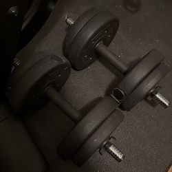 44 lb adjustable dumbbell weights