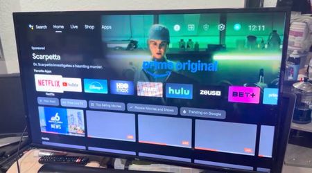 40” smart tv with remote