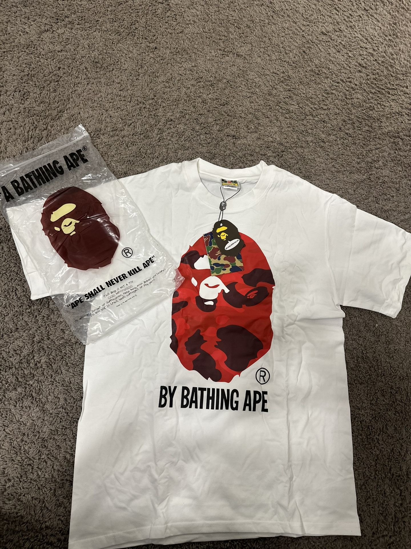 Red Camo Bape T-shirt