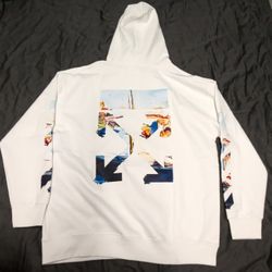 Off White Hoodie Mens Size Large 