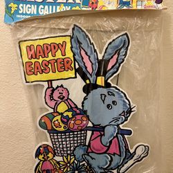 Vintage Easter Yard Signs Indoor Outdoor New 