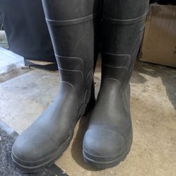 Steel Toe Slip Resistant Rain Boots Size 13