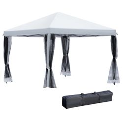 10' x 10' Pop Up Gazebo with Four Detachable