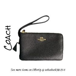 black coach wallet wristlet