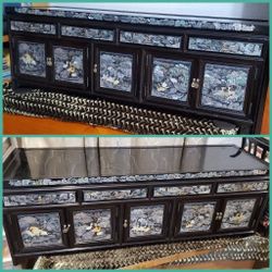 Vintage Korean Mother Of Pearl Chest 