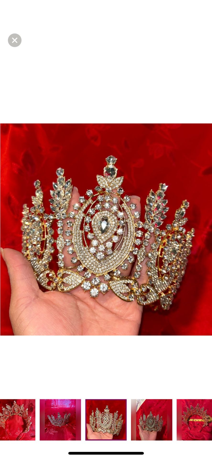 Crown/ corona for wedding, quinceaños, queen custom etc