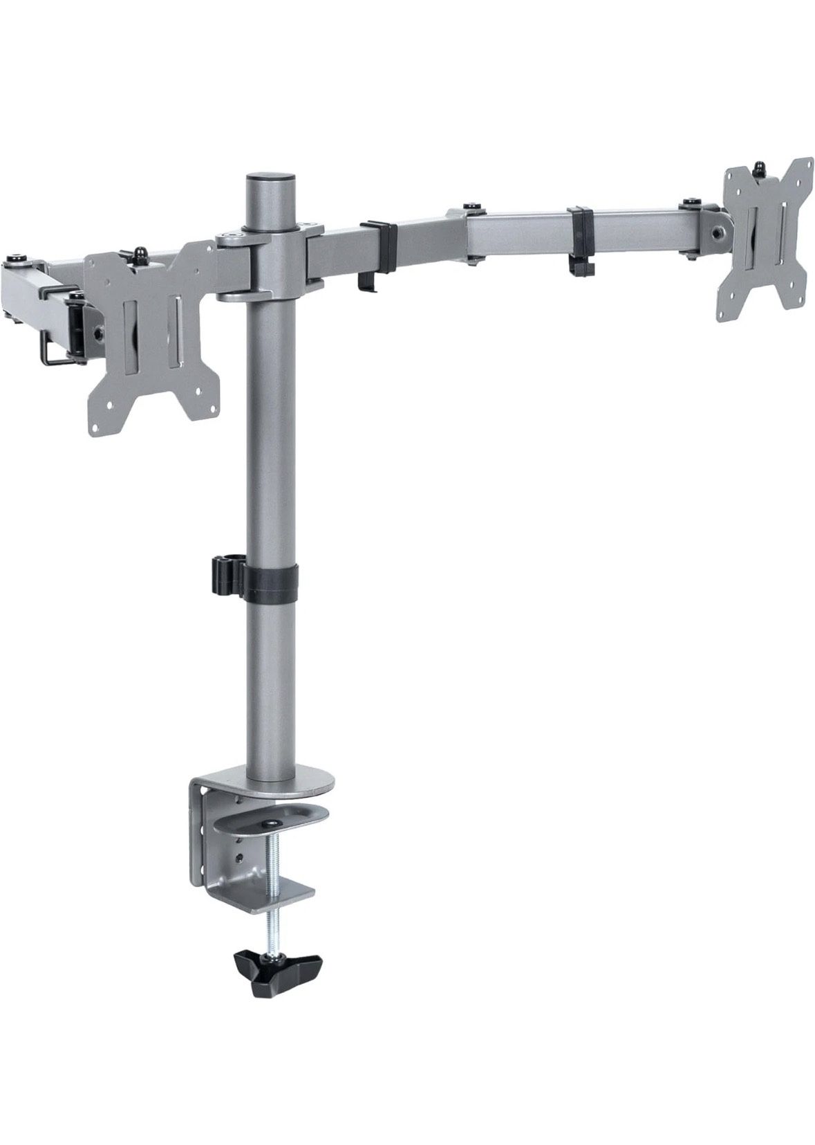 VIVO V002 Dual Monitor Desk Mount Heavy Duty Adjustable Steel up to 30 Inch Gray
