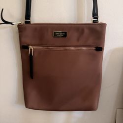 ate Spade Nylon Crossbody – Mauve & Black – Excellent Condition