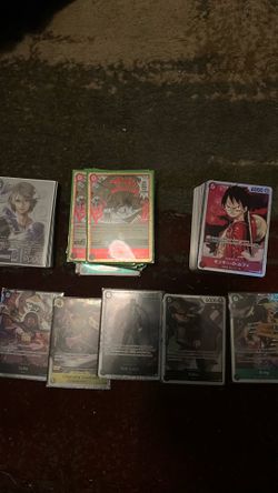 One piece cards and final fantasy cards