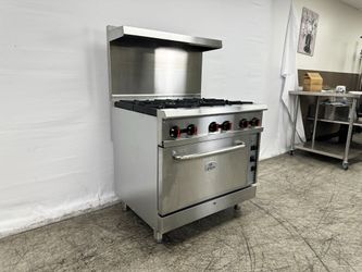 NSF 36 ins 6 Burner Convection Oven range New RGR-36C1