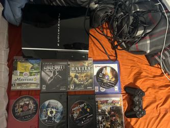 PlayStation 3 with 10 games and controller