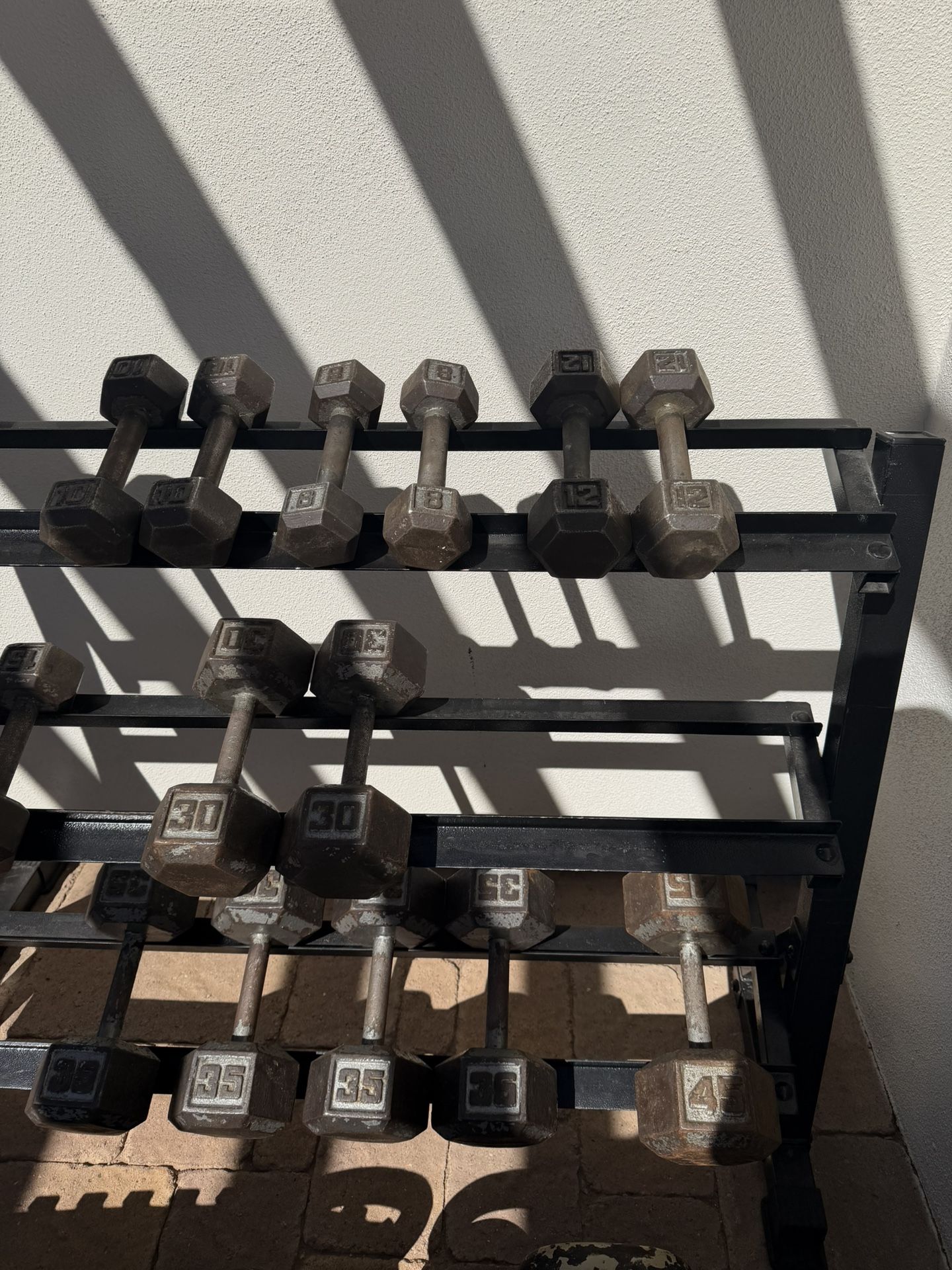 Weights And Weight Rack