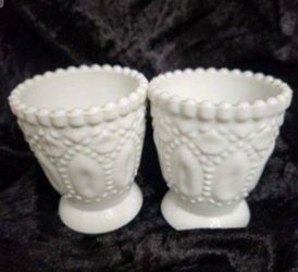 Milk Glass Votive Cups